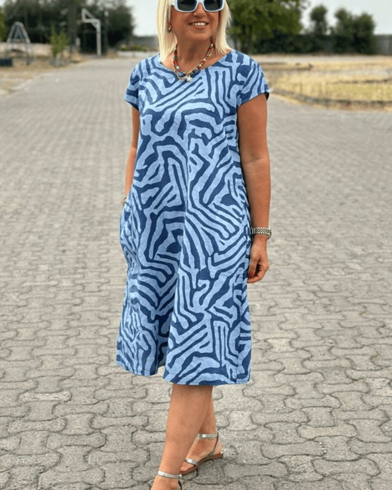 Nelia | Summer Dress with Round Neckline