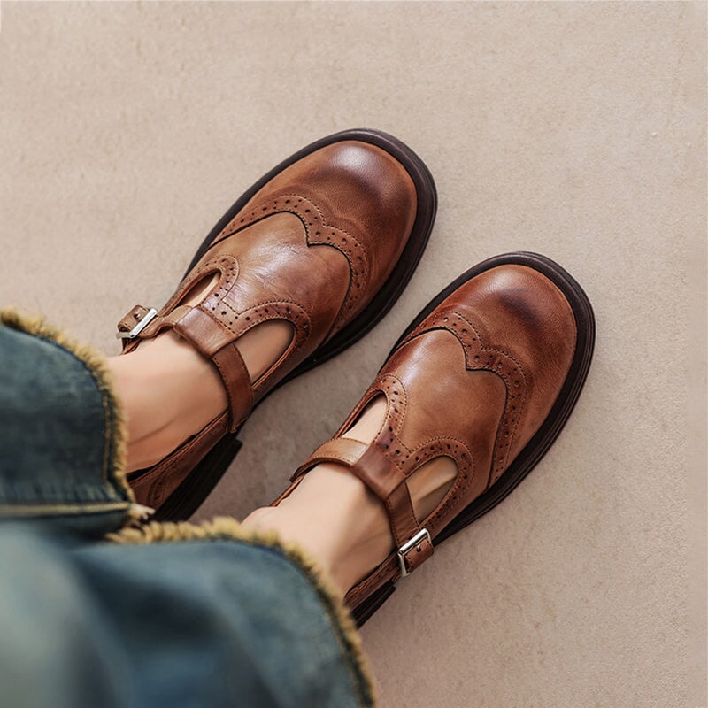 Sarah&Kate™| Risla Leather Mary Janes