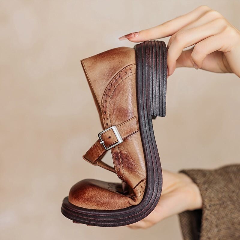 Sarah&Kate™| Risla Leather Mary Janes