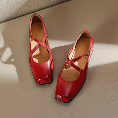 Sarah&Kate™| Edith Leather Mary Janes
